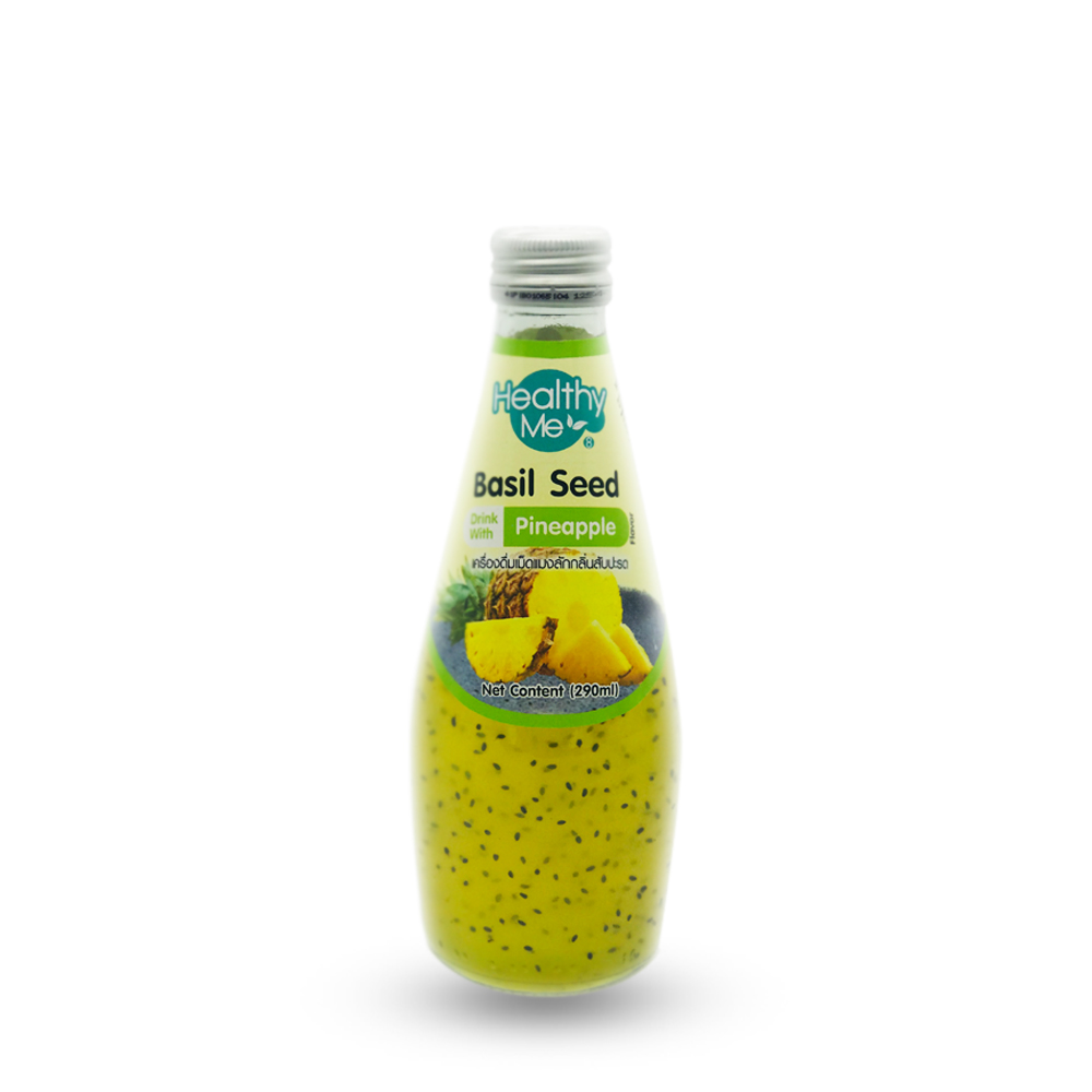 Healthy Me Basil Seed Drink Pineapple 290ml